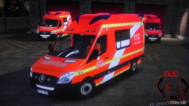 German Ambulance V2 Berliner Feuerwehr