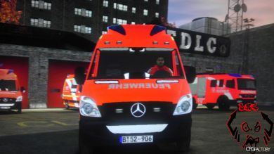 German Ambulance V2 Berliner Feuerwehr