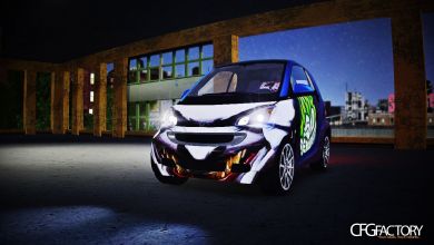 Joker Paintjob for smart 2012