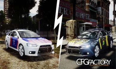 Mitsubishi Lancer Evo X Indonesia Police Texture