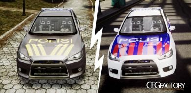 Mitsubishi Lancer Evo X Indonesia Police Texture