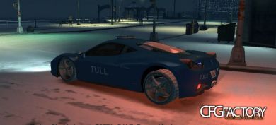 Tulli / Customs skin for Ferrari 458 Italia