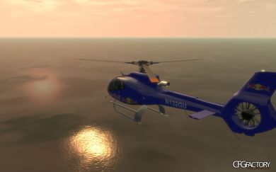 Eurocopter EC130 B4 with Red Bull skin