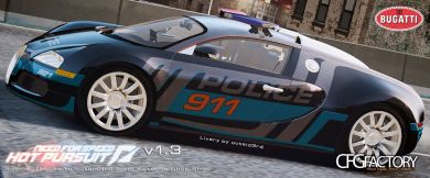 Bugatti Veyron 16.4 Police NFS Hot Pursuit [ELS+EP