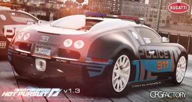 Bugatti Veyron 16.4 Police NFS Hot Pursuit [ELS+EP