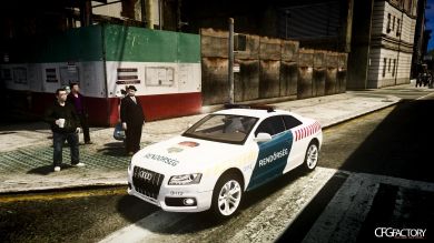 Audi S5 Hungarian Police Car