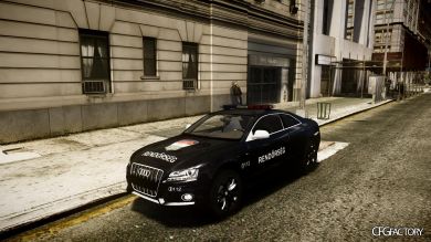 Audi S5 Hungarian Police Car