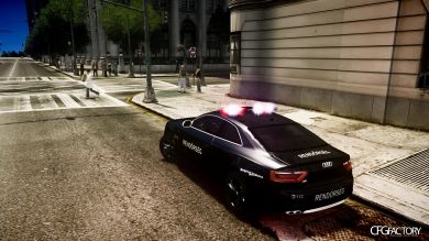 Audi S5 Hungarian Police Car
