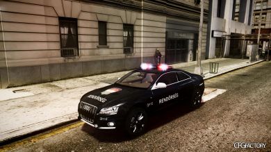 Audi S5 Hungarian Police Car