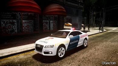 Audi S5 Hungarian Police Car