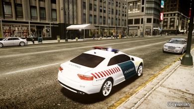 Audi S5 Hungarian Police Car