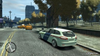 Hungarian Ford Police Car