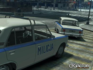 Polski Fiat 125p Milicja