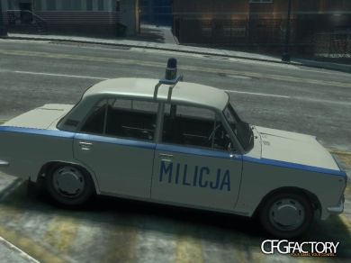 Polski Fiat 125p Milicja