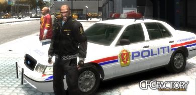 Norwegian police car