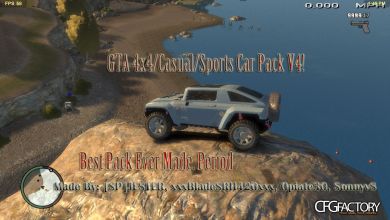 GTA 4x4/Casual/Sports Car Pack V4! MAJOR FIXES