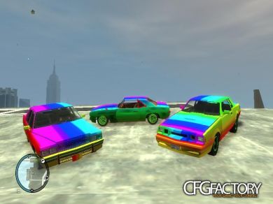 Rainbow Rust Cars
