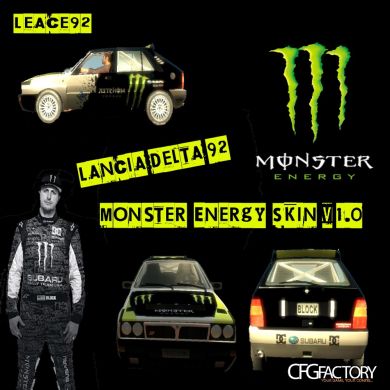 Ken Block Monster Energy Lancia Skin