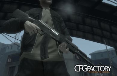 Black Wood Grain/Dark Metal AK-47