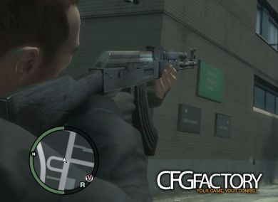 Black Wood Grain/Dark Metal AK-47