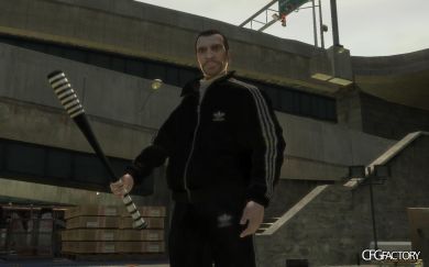Striped Baseball Bat