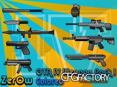 Weapons Icons Coloured