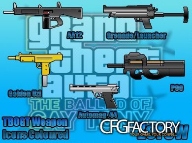 Weapons Icons Coloured