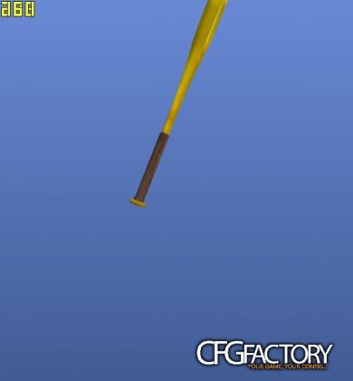 golden baseball bat