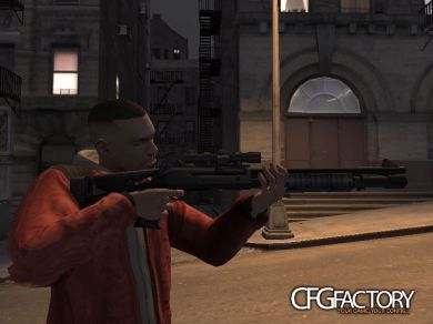 Scoped M4 shotgun (with extra shells!)