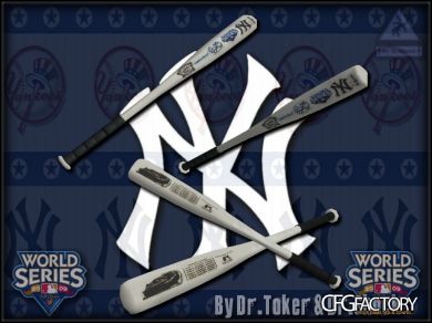 2009 Yankees World Series Bat