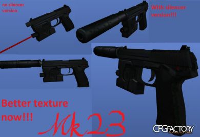 MK23 SOCOM with silencer and retexture