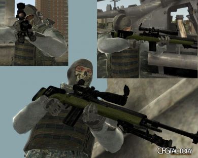 Call of Duty MW2 M14 DMR V2