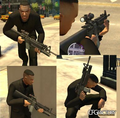 M16 A4 with ACOG and Grenade Launcher