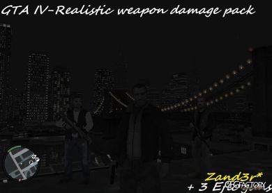 GTA IV Realistic Weapon Damage Pack