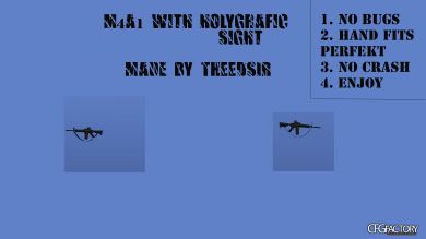 M4A1 with holographic sight + camos