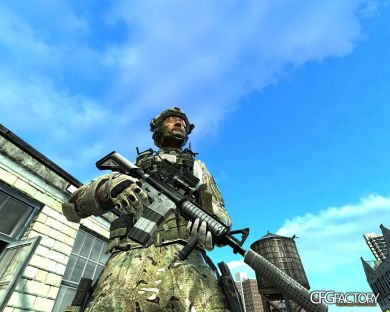 MW3 M4 Silencer+ACOG DESERT/URBAN