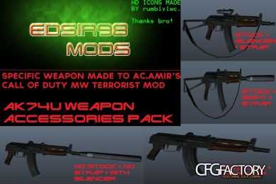 Ak74u Weapon Accessories Pack