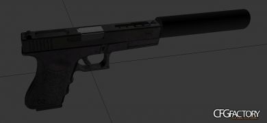 Silenced Glock 18c