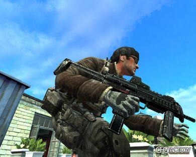MP7 with Military Dot Sight