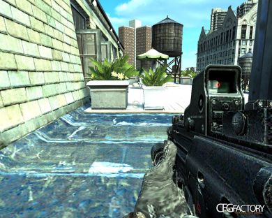 MP7 with Military Dot Sight