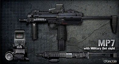 MP7 with Military Dot Sight + Options Updated v5