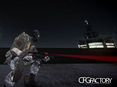 Magnum Rifle With Laser Sight