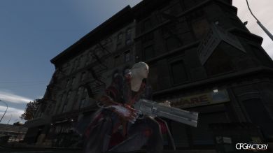 Devil May Cry 4 Nero Blue Rose Gun