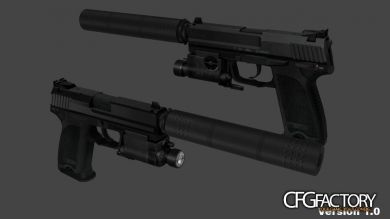 [PUSH]HK USP 45 with Working Flashlight  UPDATED V