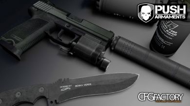 [PUSH]HK USP 45 with Working Flashlight  UPDATED V