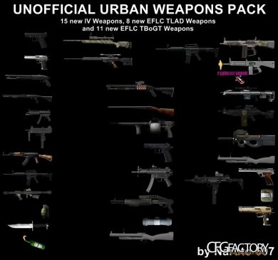 Unofficial Urban Weapons Pack
