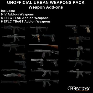 Unofficial Urban Weapons Pack New Update + Bonds W