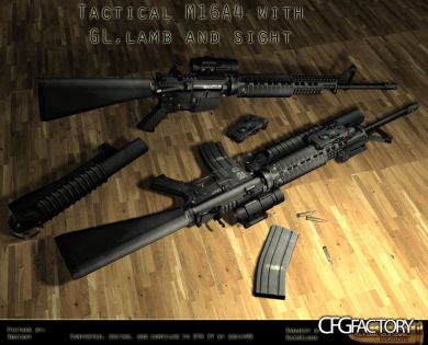 Tactical M16A4 with GL,lamb and sight