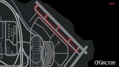 Illuminated Airport Taxiway