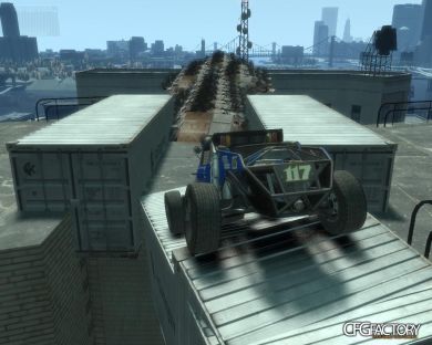 Dangerous City OffRoad+Huge Ramp V2 (Object Mod)